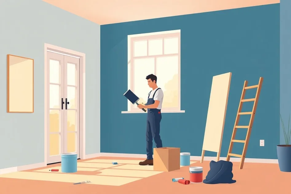 Intérieur rénové après travaux de peinture à La Roche-sur-Foron